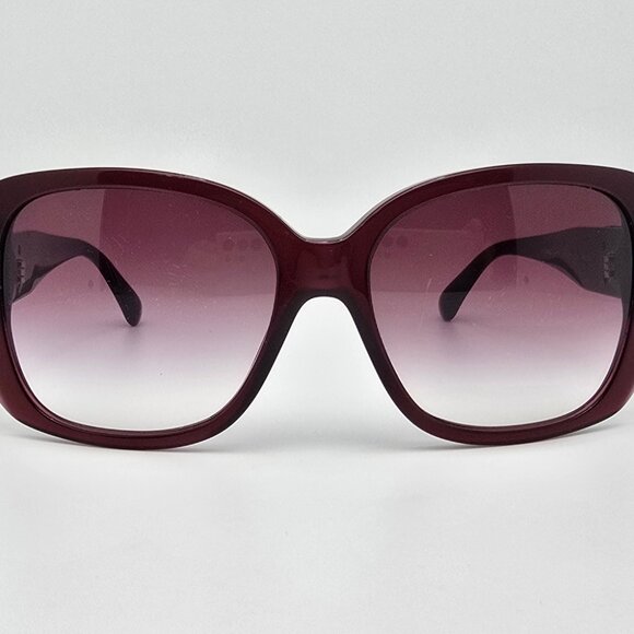 Chanel 5234-Q c.539/3P Red Frame Red Gradient Lens Sunglasses w/ Case Italy 57mm main image 7